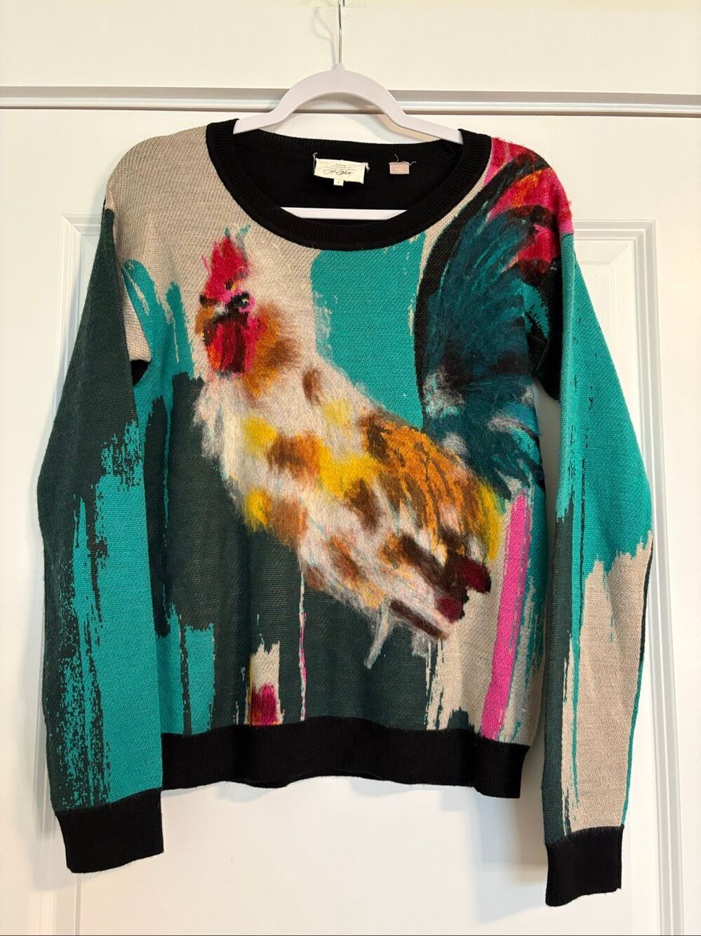Anthropologie x Lauren Carlson Walcott Farm Animal Pullover Size Small - Picture 11 of 11